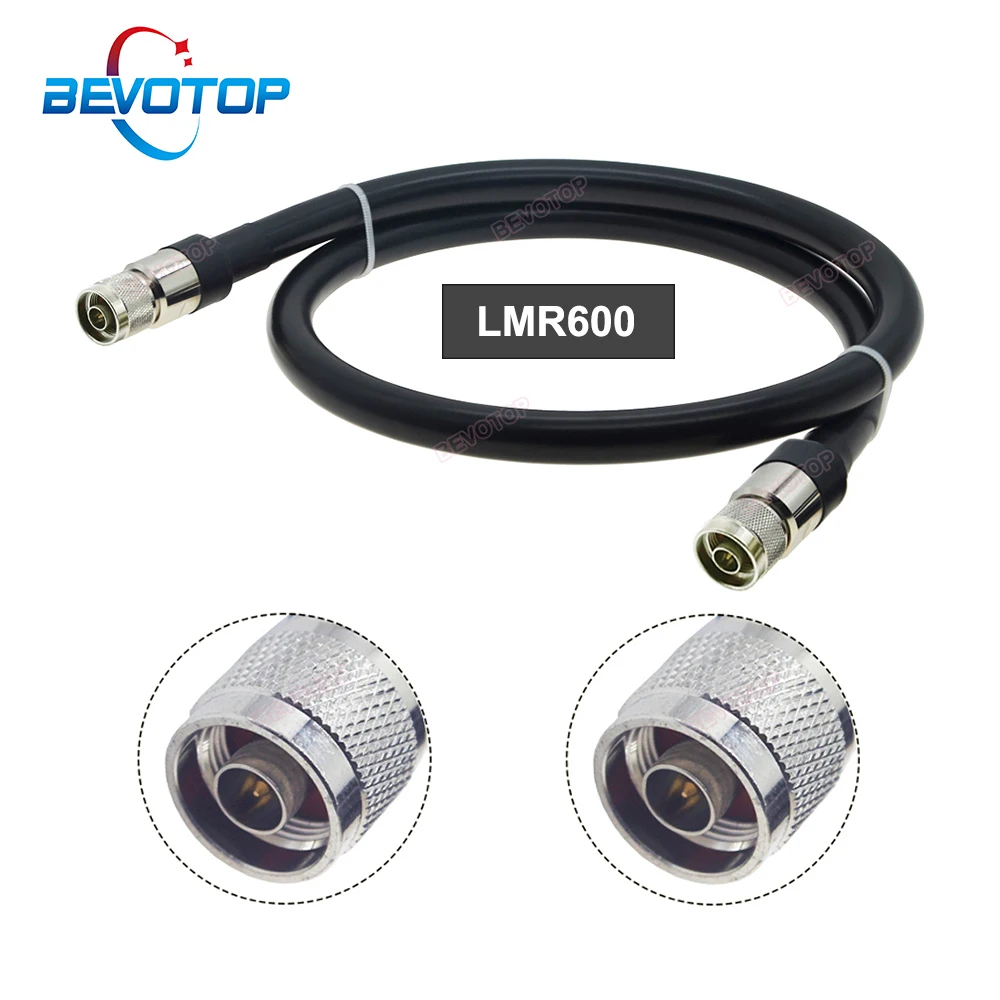 coaxial extensao jumper pigtail lmr600 cabo low loss pigtail para 4g lte celular impulsionador de sinal 5012 n macho para n macho plug 50 12 rf 01