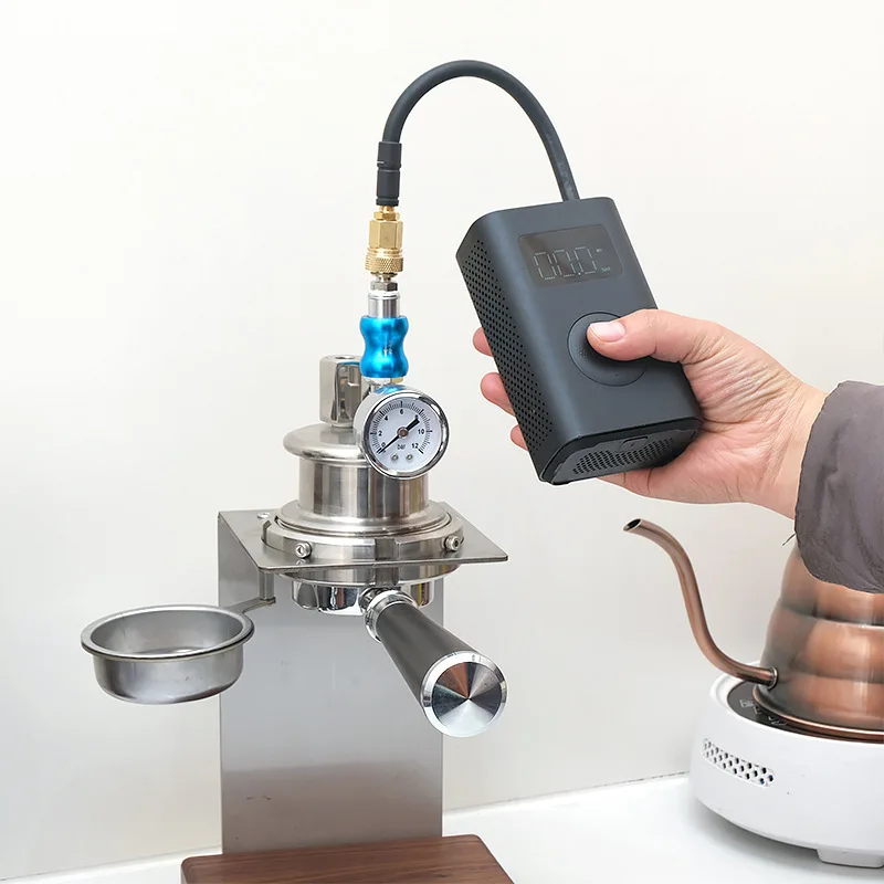 Пневматическая кофемашина с ручкой 58 мм, ручная кофемашина для кемпинга, портативная маленькая бытовая полуавтоматическая эспрессо
