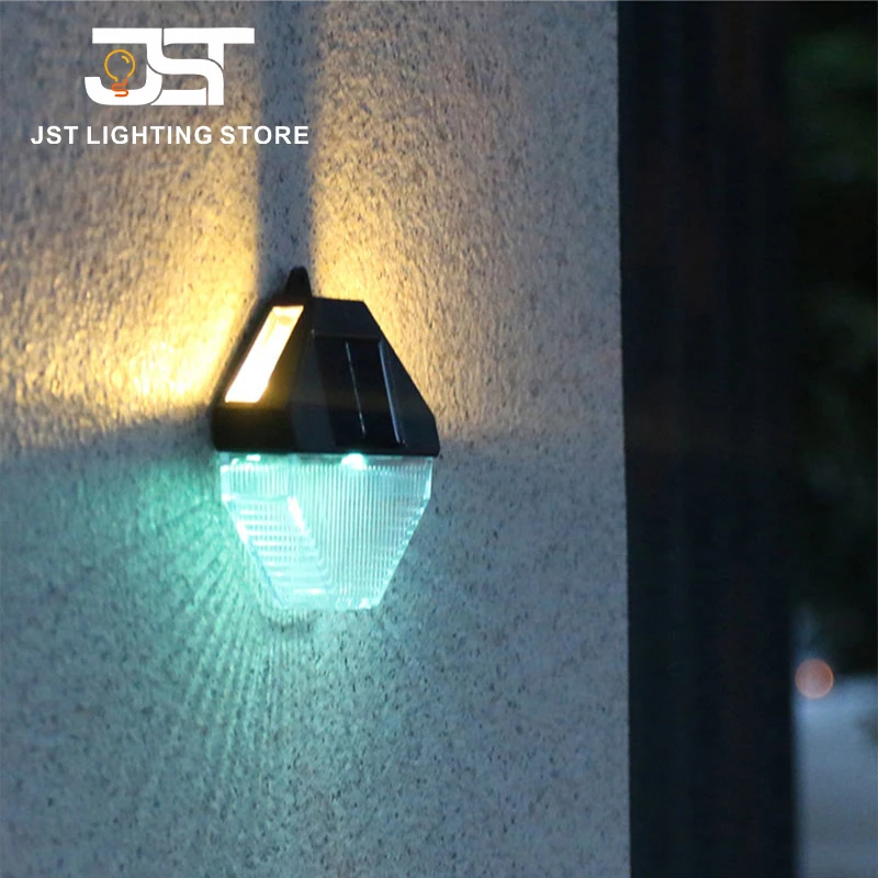 

Solar Wall Light Courtyard Home Outdoor Waterproof Lamp Decorative Garden Exterior Wall Luminous Wall Washer LED Lamps