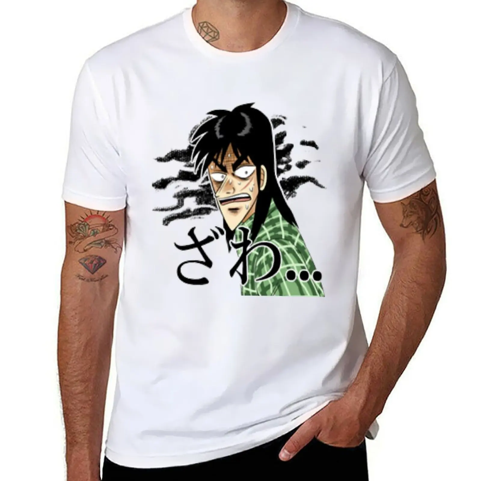 

Kaiji Ultimate Survivor T-Shirt anime t shirts oversize black cotton t-shirt plain for man package T-Shirt