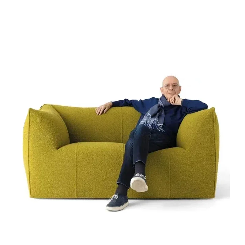 

Designer Japanese medieval wabi-sabi style, creative modern single ins lazy sofa, retro living room leisure chair