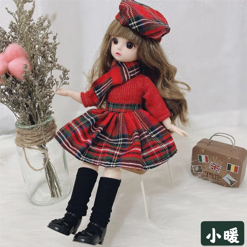 30cm Anime BJD Clothes Dress Princess Doll House Set DIY Dress Up 1/6 BJD Doll Makeup Toy Girl Gifts Dolls Accessories