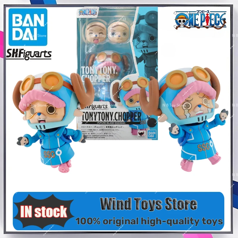 

In Shock Bandai Original S.H.Figuarts One Piece Tony Chopper Future Island Egghead Figure Model Finished Anime Action Toy