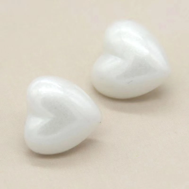 Black Heart Faux Pearl Plastic Sewing Buttons For Clothes Women Sleeve Shirt DIY Crafts Handmade Garment Accessories Wholesale