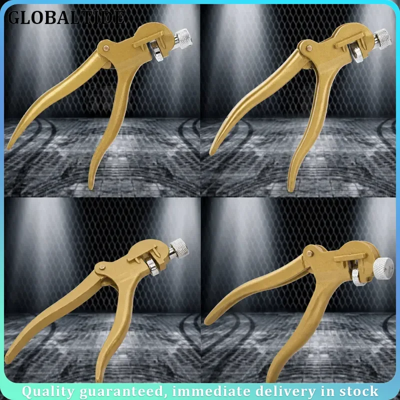 Portable Saw Teeth Setting Tool with Magnifying Glass Anvil Design Zinc Alloy Pulling Pliers for Blade Tooth Adjustment