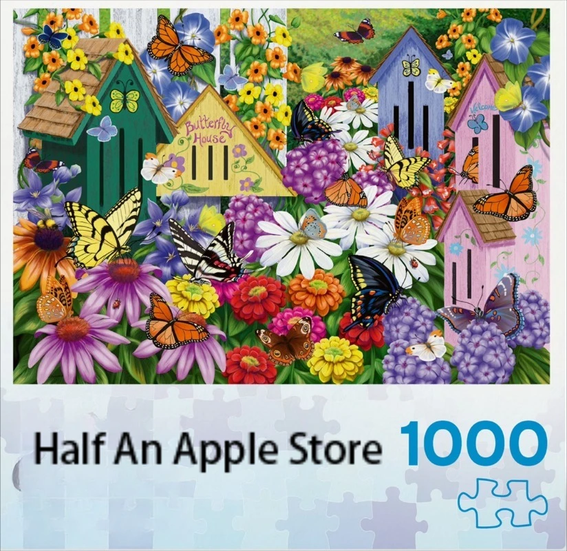 

1000 PCS Jigsaw Puzzles for Adults Garden Neighbors Puzzles Educational Games Colorful Puzzles Gifts Home Decor