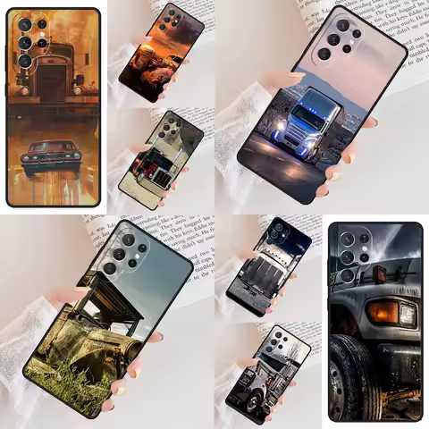 Cool Heavy Truck Car Phone Case For Samsung Galaxy S24 S23 S22 S21 Ultra S10 Note 10 Pro S20 Plus FE S9 S8 Cover