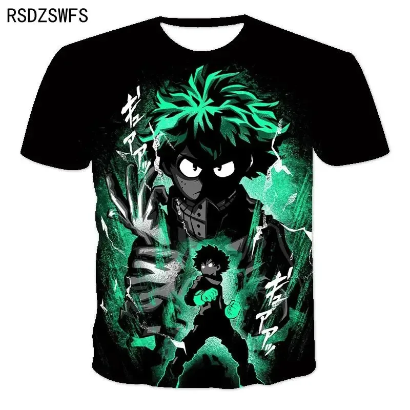 My Hero Academia Boku No Hero Academia 3D Print T Shirt Men Women Children Anime Streetwear Short Sleeve Boy Girl Kids Tops Tee