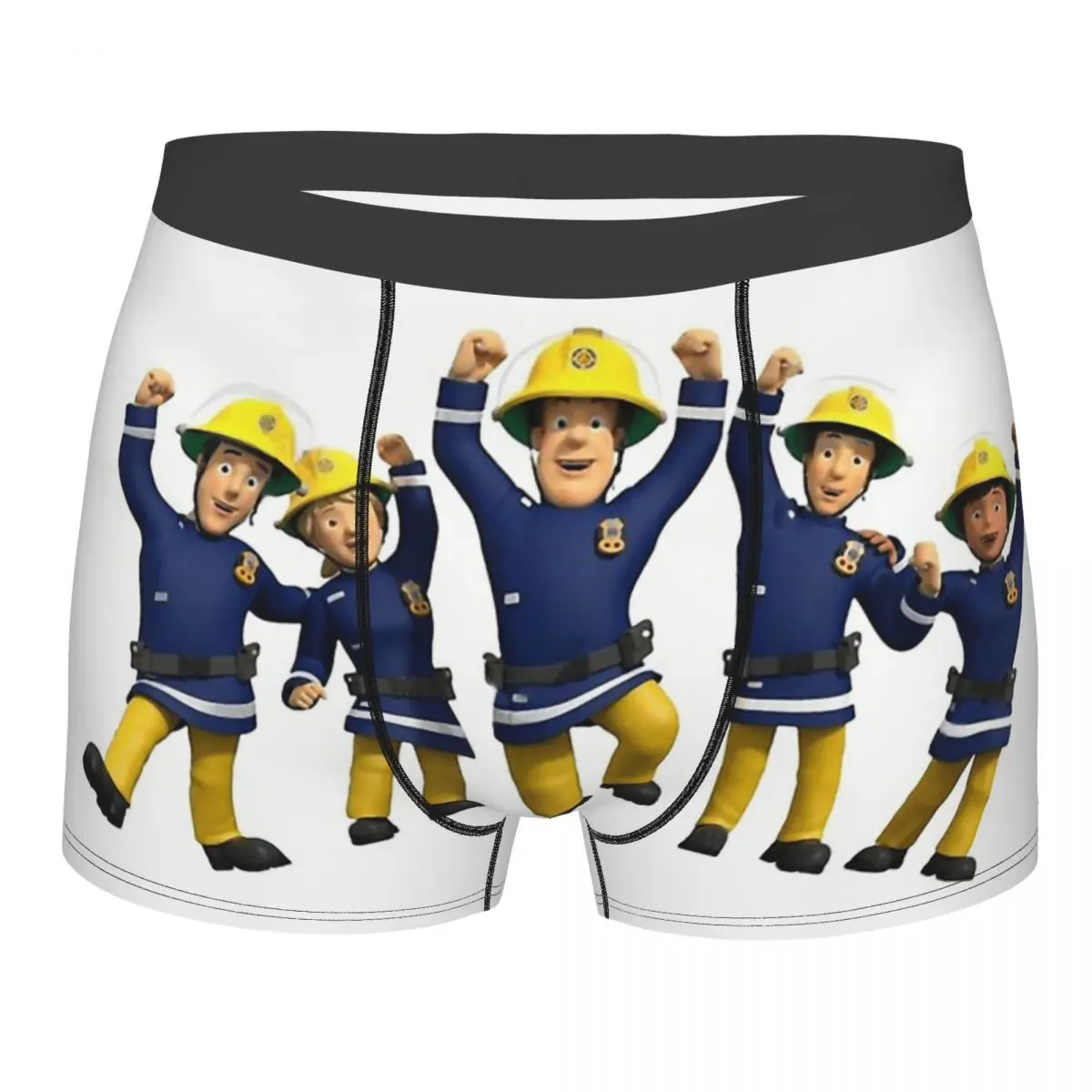 Fireman Sam And Friends Underpants Breathbale Panties Men\'s Underwear Comfortable Shorts Boxer Briefs