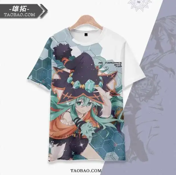 

Anime DATE A LIVE Natsumi Short Sleeve T-Shirt Summer Cosplay Costume Casual Student Loose Tops anime