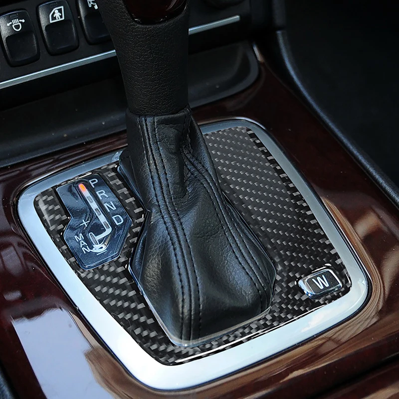 

For Volvo XC90 2008-2014 Car Center Console Gear Shift Frame Decoration Sticker Carbon Fiber Central Gearshift Panel Cover Trim