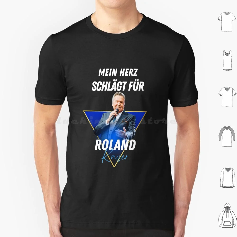 Roland Kaiser-Roland Kaiser Merch T Shirt 6xl Cotton Cool Tee Roland Kaiser Deutscher Rip Roland Kaiser Rest In Peace Roland