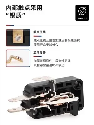 10 Uds Xurui XV-15 (16A) corriente 152/153/154/155/156-Micro interruptor pequeño interruptor de viaje