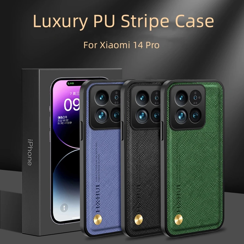 luxury For Xiaomi 14 Pro Case Car Magnetic Leather Phone Case For MI 14T 13 13t 14 Pro Shockproof Bumper MI14T Back Cover Funda