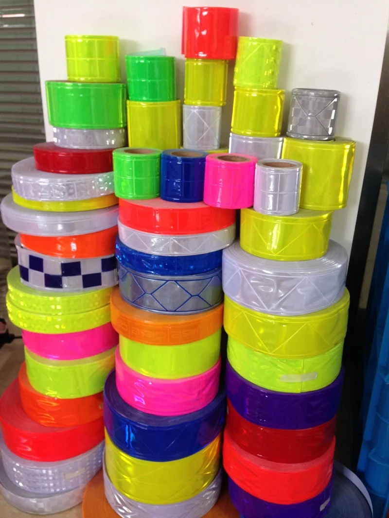 5 CM * 1 M PVC Reflecterende Waarschuwing Tape Wegverkeer Kleding Tas Schoenen Reflecterende Strips