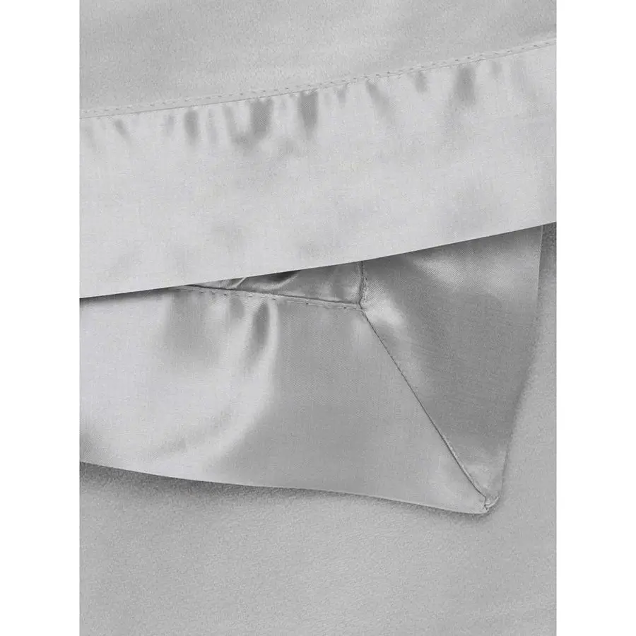 بطانية أطفال مخملية بطانية ناعمة مع حواف من الساتان بطانية عربة أطفال لحديثي الولادة أساسيات أمبير هدايا أطفال 29x35 فضي #2