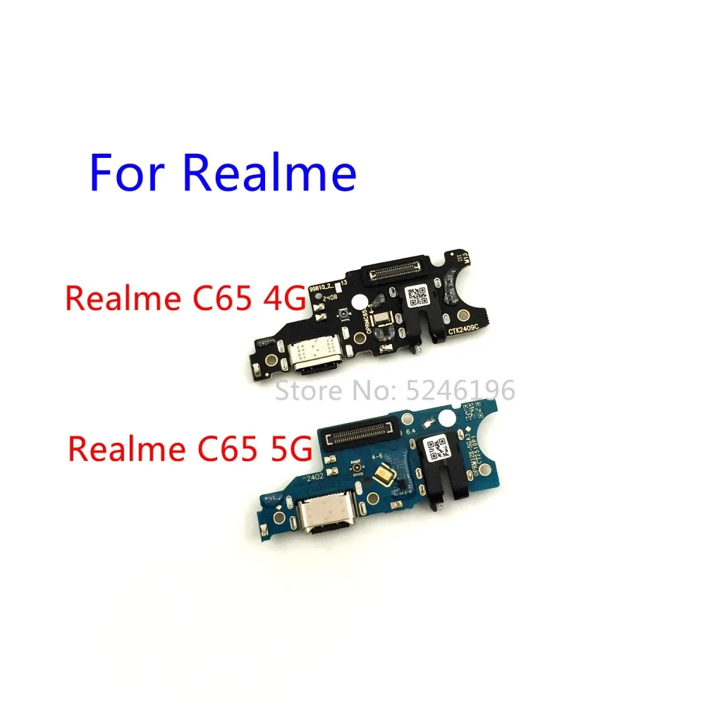

1pcs USB Charging Port Charger Base Connector For Realme C65 4G Realme C65 5G Replace Part