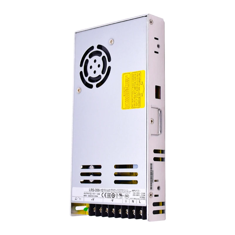 LRS Series 35 50 75 100 150 200 350W 5V 12V 15V 24V 36V 48V Single Output Switching Power Supply LRS-350 for Led Strip CCTV