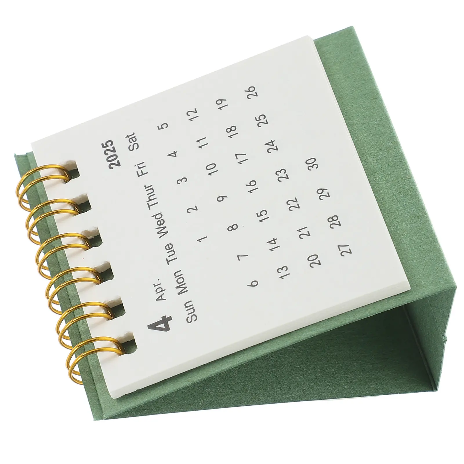 

Mini Desktop Calendar 2025 Spiral Standing Flip Monthly Desk Calendar Compact Minimalist Design Firm Paper Office School