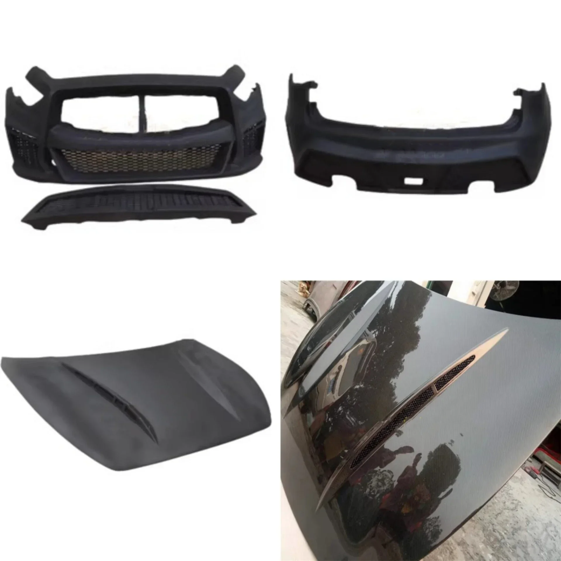 

Смола передний задний бампер крышка двигателя капот из углеродного волокна для Infiniti QX70 FX35 FX37 решетка модифицированный объемный звук автомобильные аксессуары