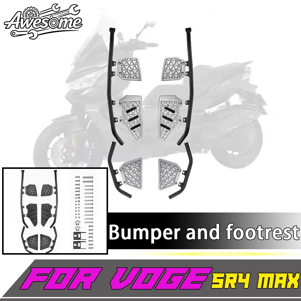 2022-2026VG- SR4 MAX 350 Aluminum Alloy Integrated Footpeg and Crash Bar Protector for VOGE SR4 MAX 350