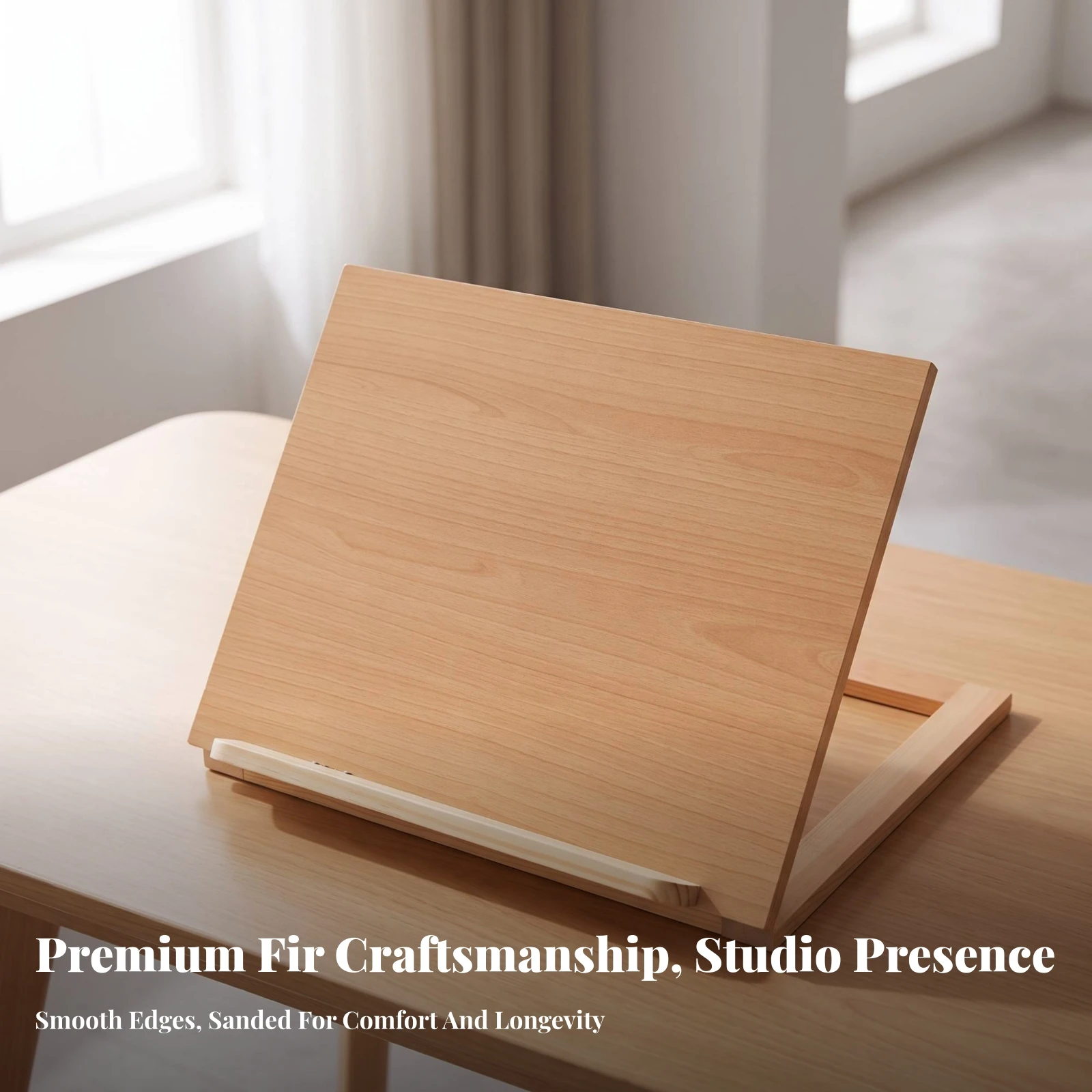 Tabletop Easel with Adjustable Frame Portable Foldable Wooden Easel Display Stand Space-Saving Versatile for Artists, Desk