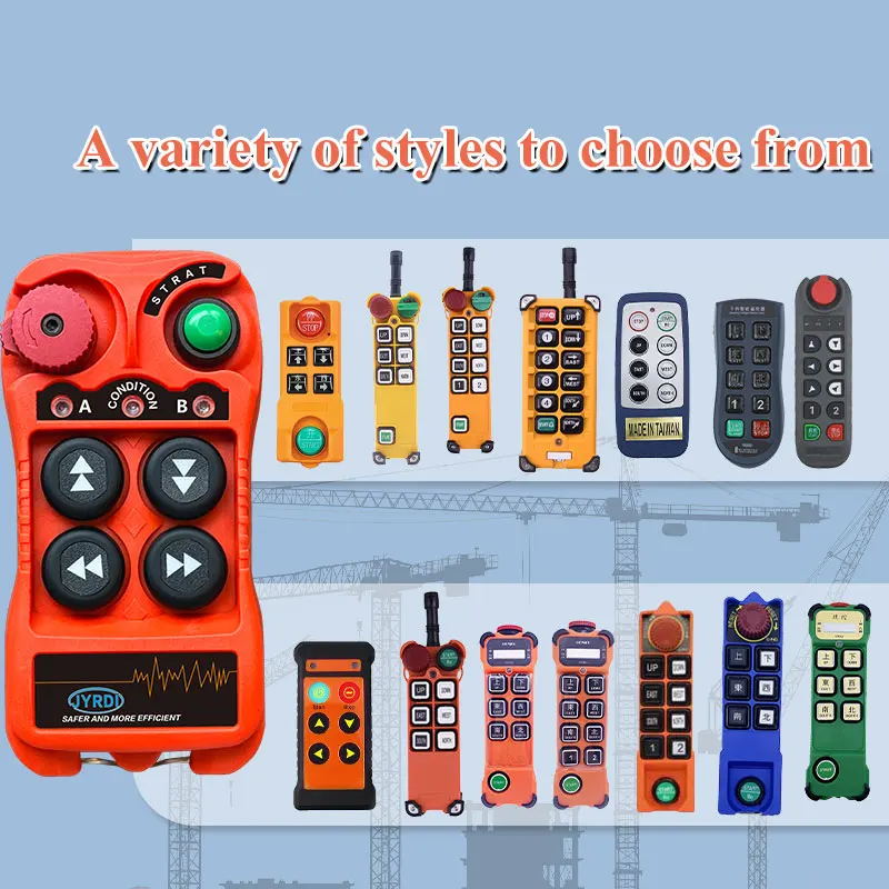 

New Q404 4 Buttons double Speed Industrial Wireless Radio Crane Remote Control switches winches Hoist track Crane Controller