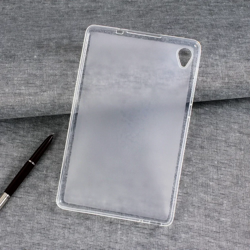 Softcase für Lenovo Tab M8 HD 8.0 ''TB-8505F TB-8505X Silocone TPU Abdeckung für Tab M8 FHD TB-8705 8705x 8705F gehärtetes Glas
