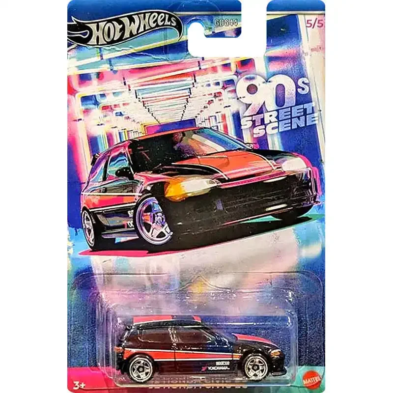 Mattel Hot Wheels Car 2025 Themed Automotive Mix 1K - 90\'s Street Scene GDG44 1/64 Diecast Vehicle Model Cars Toys Boys Gift