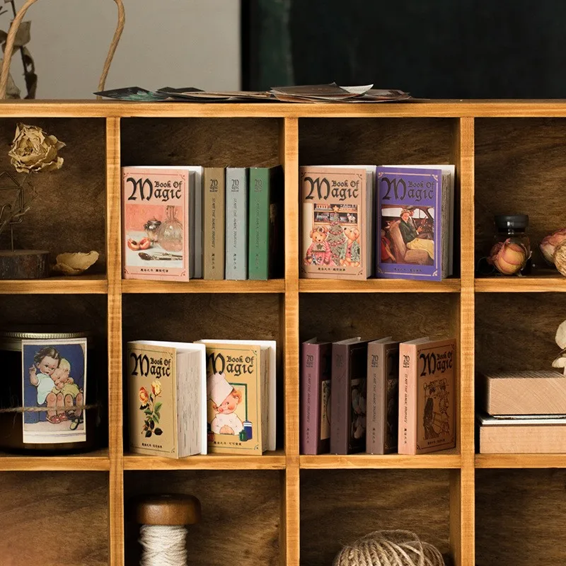 100 Sheets Antique Character Posters Notebook Material Message Notes Magazine Scrapbook Stickers Decorate School Stationery