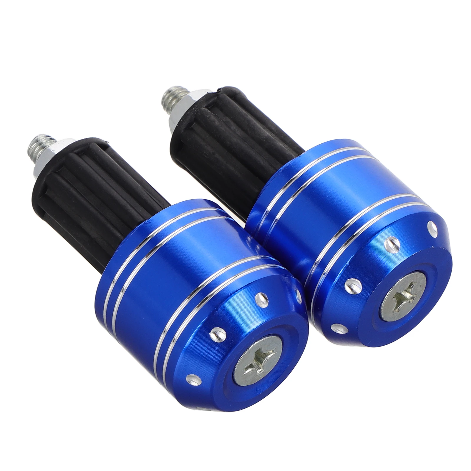 

2 Pcs Handlebar Plug Motorcycle End Plugs Grip Blue Aluminum Alloy Clutch Lever Cap
