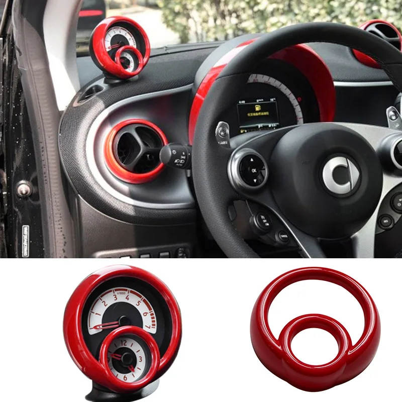Car Modification accessories Instrument panel tachometer decoration Sticker for new smart 453 fortwo forfour Interior styling view 5
