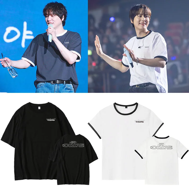 

SuperJunior Siwon 0th Anniversary Concert Colors ort Sve T-irt Printed round Ne Cotton Casual Comfortable Top