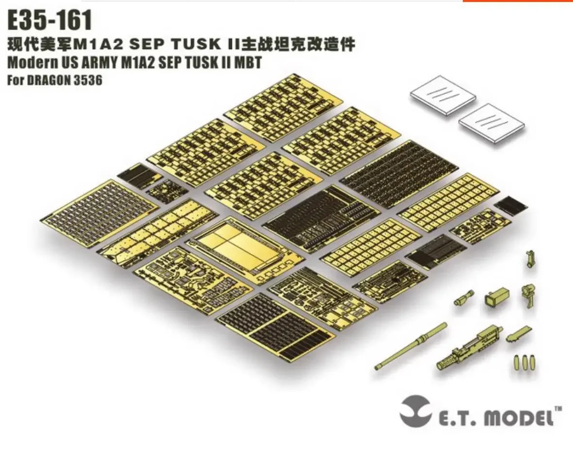 

Модель ET 1/35 E35-161 Современная армия США M1A2 SEP MBT TUSK II для DRAGON 3536