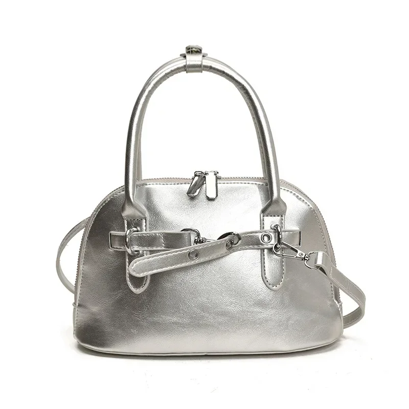 

Trendy Retro Underarm Shell Bag 2025 - Women's Simple Korean Fashion Portable Commuter Messenger Bag