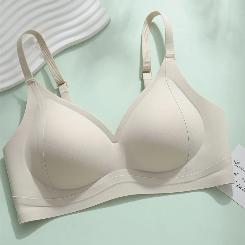 Seamless, Wire-free Bra, Push-up, Comfortable, Breathable, Auxiliary Breast-retracting, Supportive, Enlarged Lifting Bra