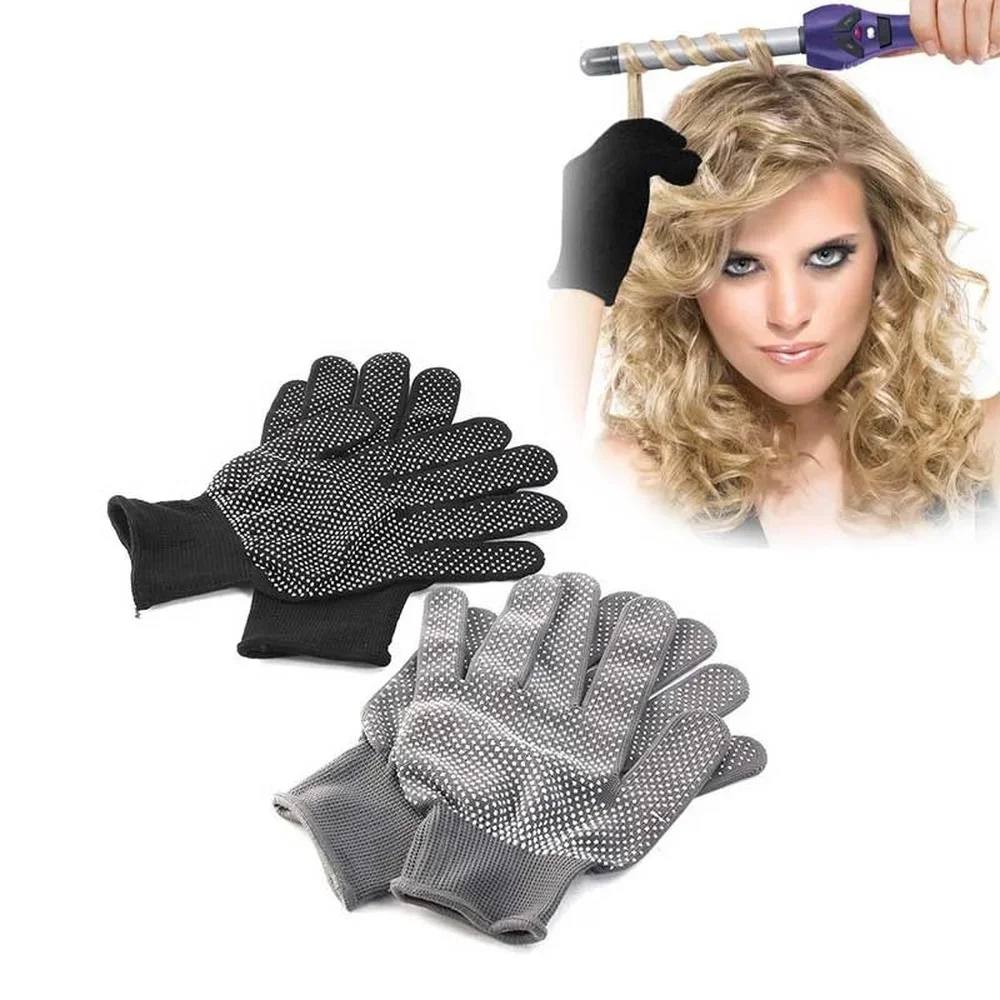 

1pcs Hair Straightener Perm Curling Hairdressing Heat Resistant Finger Glove Hair Care Styling Tools Thermal Styling Gloves