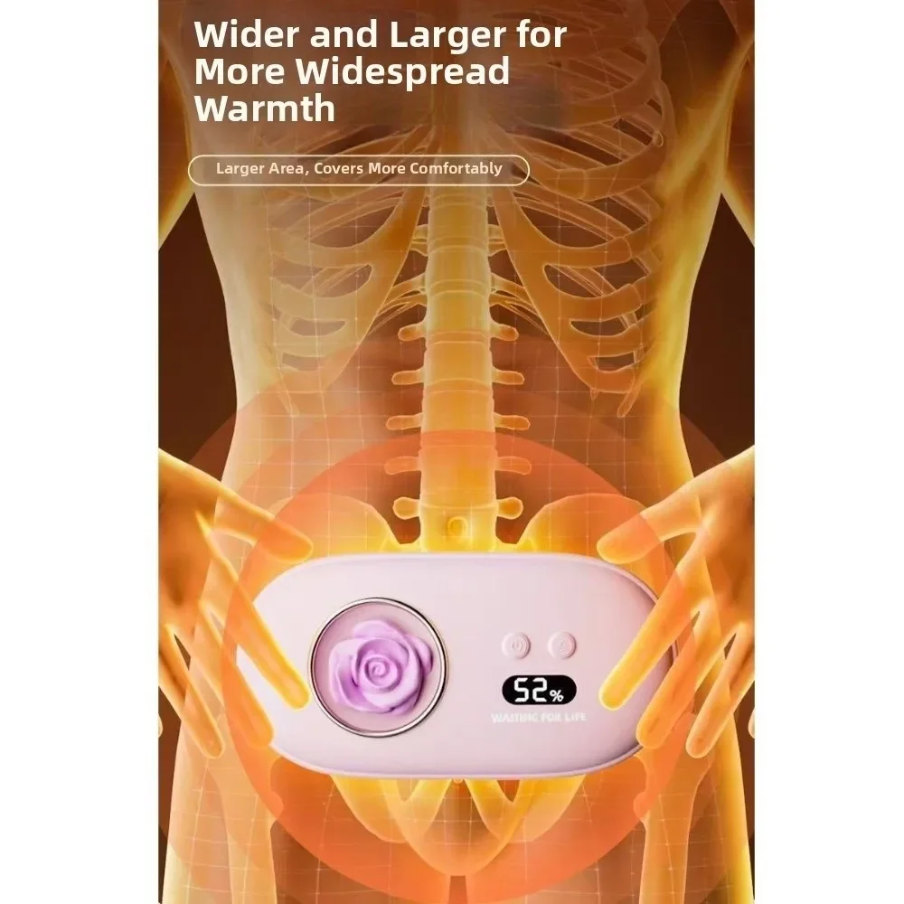 USB Charging Portable Menstrual Heating Pad Adjustment Warmth Electric Heating Belt Fast Heating Quiet for 5V1800mAh