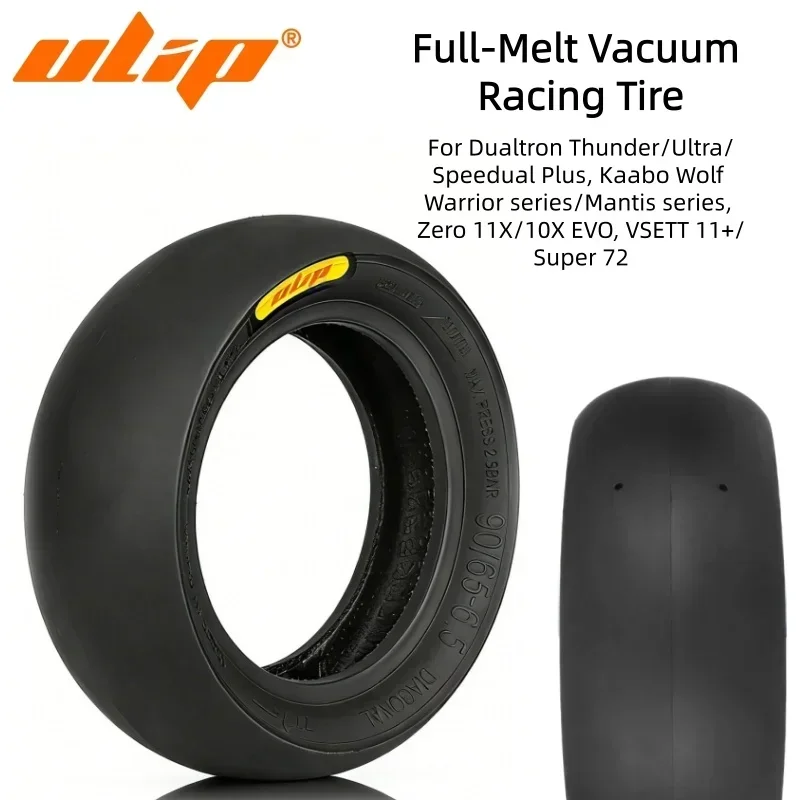 Ulip 100/55-6.5 90/65-6.5 Full Hot Melt Tubeless Tire for Dualtron Kaabo Zero VSETT Speedual Scooter Full Slick Racing Tyre