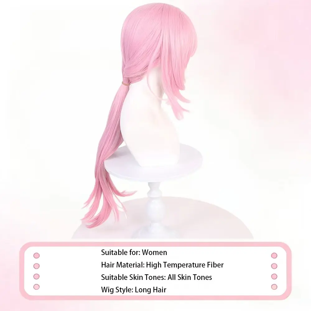 Pink Long Layered Wig, Realistic Scalp, Textured Layered Cut, Heat Resistant Hair School JK Style, Versatile for Asian Daily Use view 3