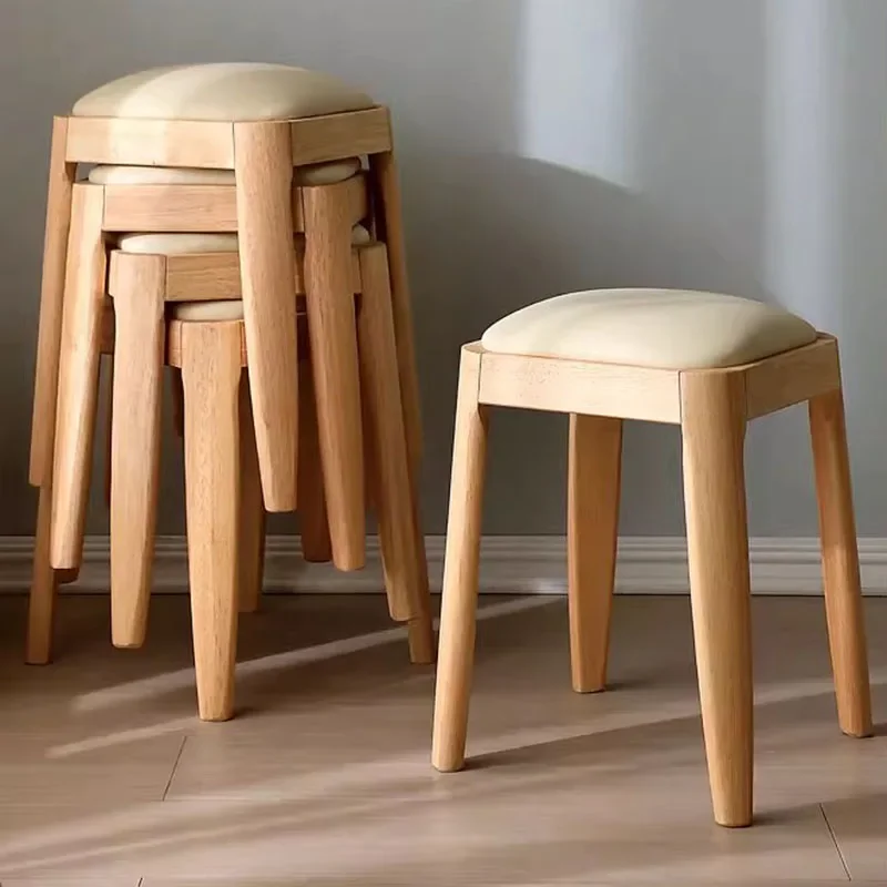

Regale Comfortable Dining Stools Apartment Wood Minimalist Balcony Portable Tabouret Pliant Portable Meuble Cuisine Furniture