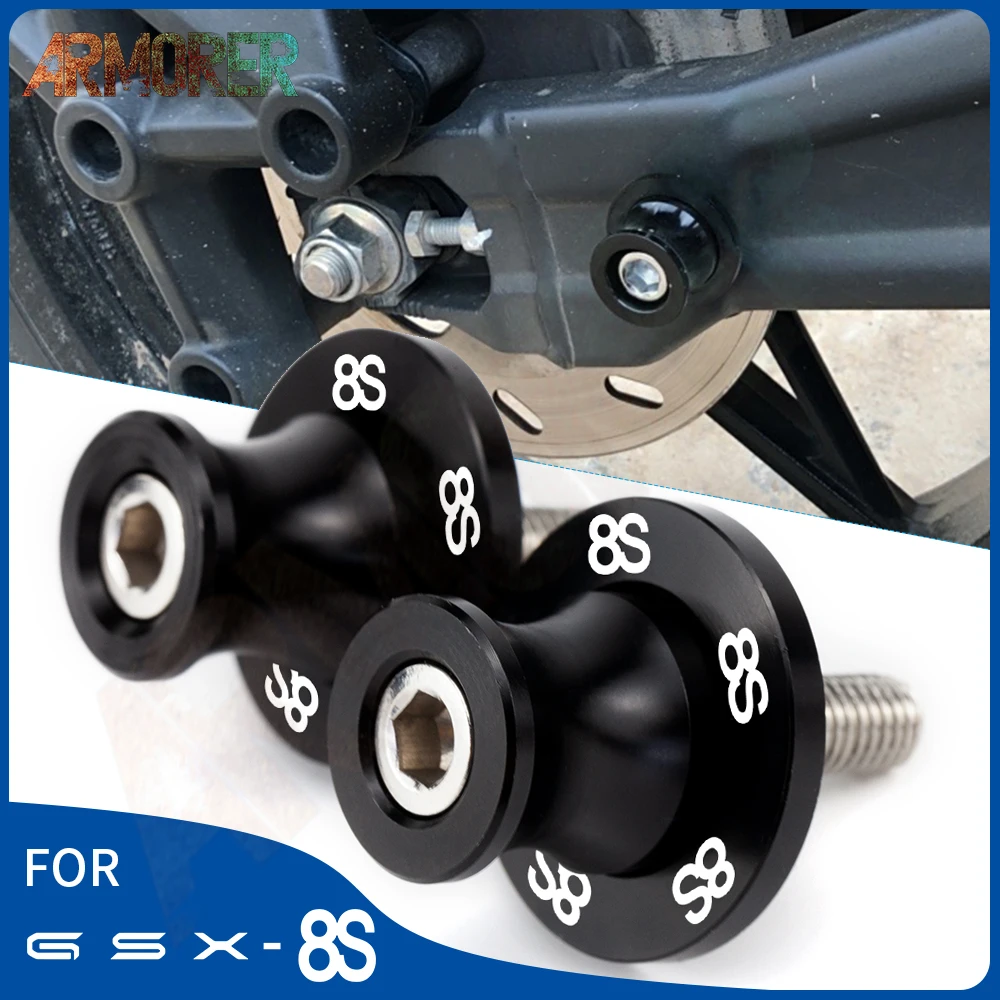 

For Suzuki GSX-8S GSX8S GSX 8S 2023 Motorcycle 8MM Swingarm Spools Rear Stand Screws Sliders Accessories