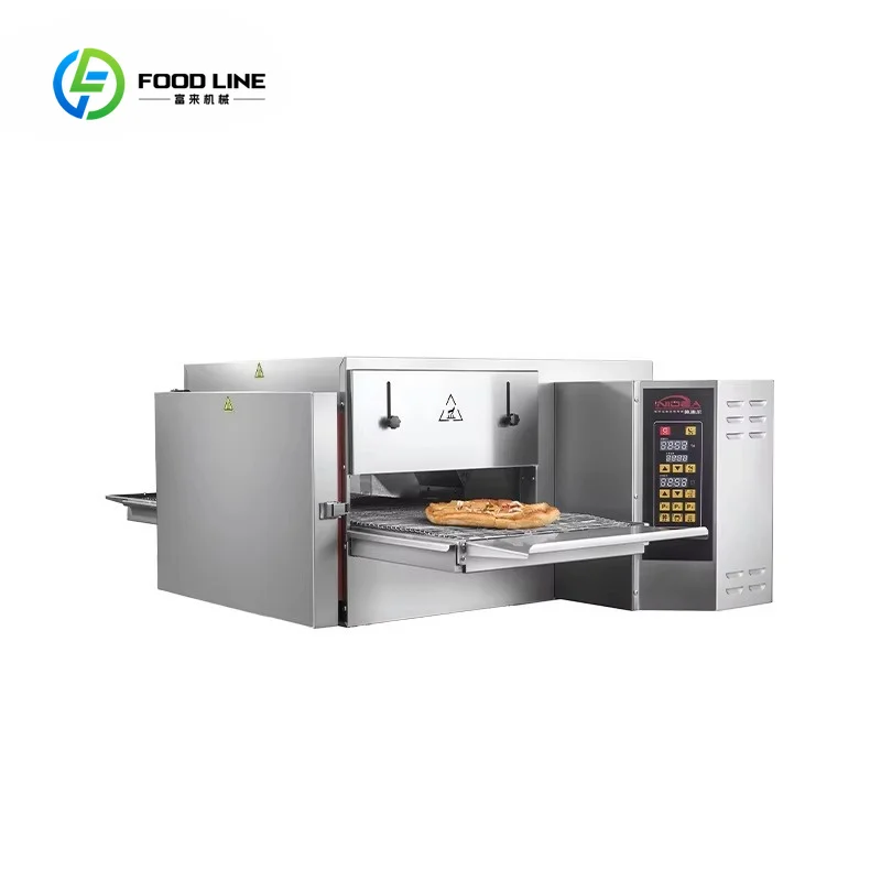 Customized High Efficiency Commercial 16 Inch Electric Hot Air Circulation Adjustable Belt Speed Pizza Oven