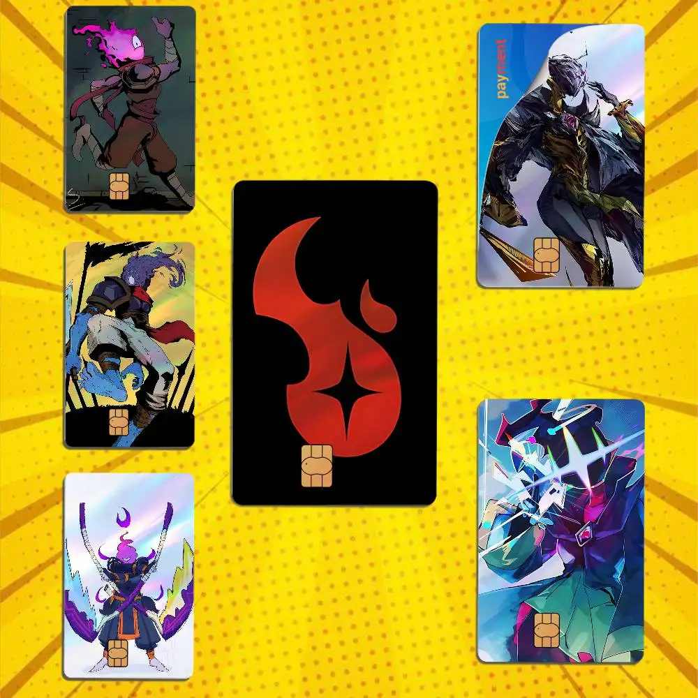 No damage speedrun Queen Dead Cells Laser-like texture Card Stickers Credit Visa Debit Bank Charge Card Bus Metro Sticker