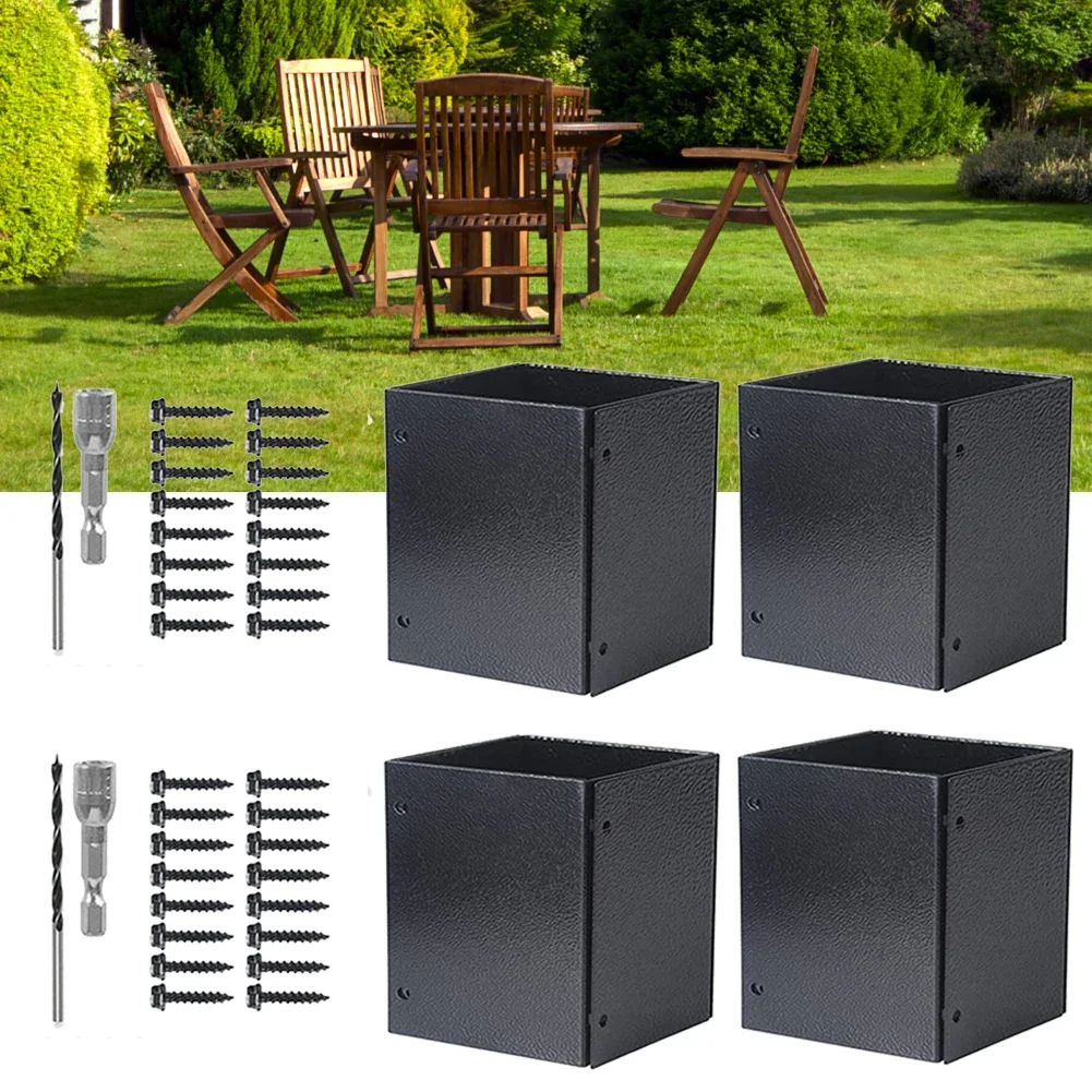 

Защитная крышка для колонны Регулируемая металлическая защитная крышка для столба Водонепроницаемая защита Нержавеющая для почтовых ящиков Ограждения Подходит для 3,3 "-6"