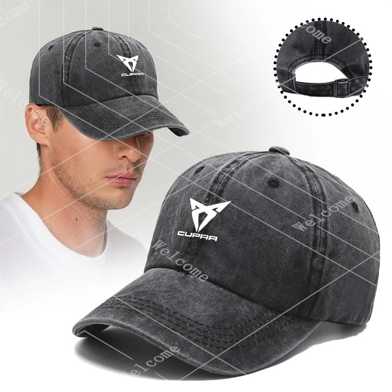 Car Logo Baseball Cap Outdoor Sports Cap Hats For Seat Cupra Ateca Born Leon IBIZA Raval Formentor Terramar Tavascan valve core