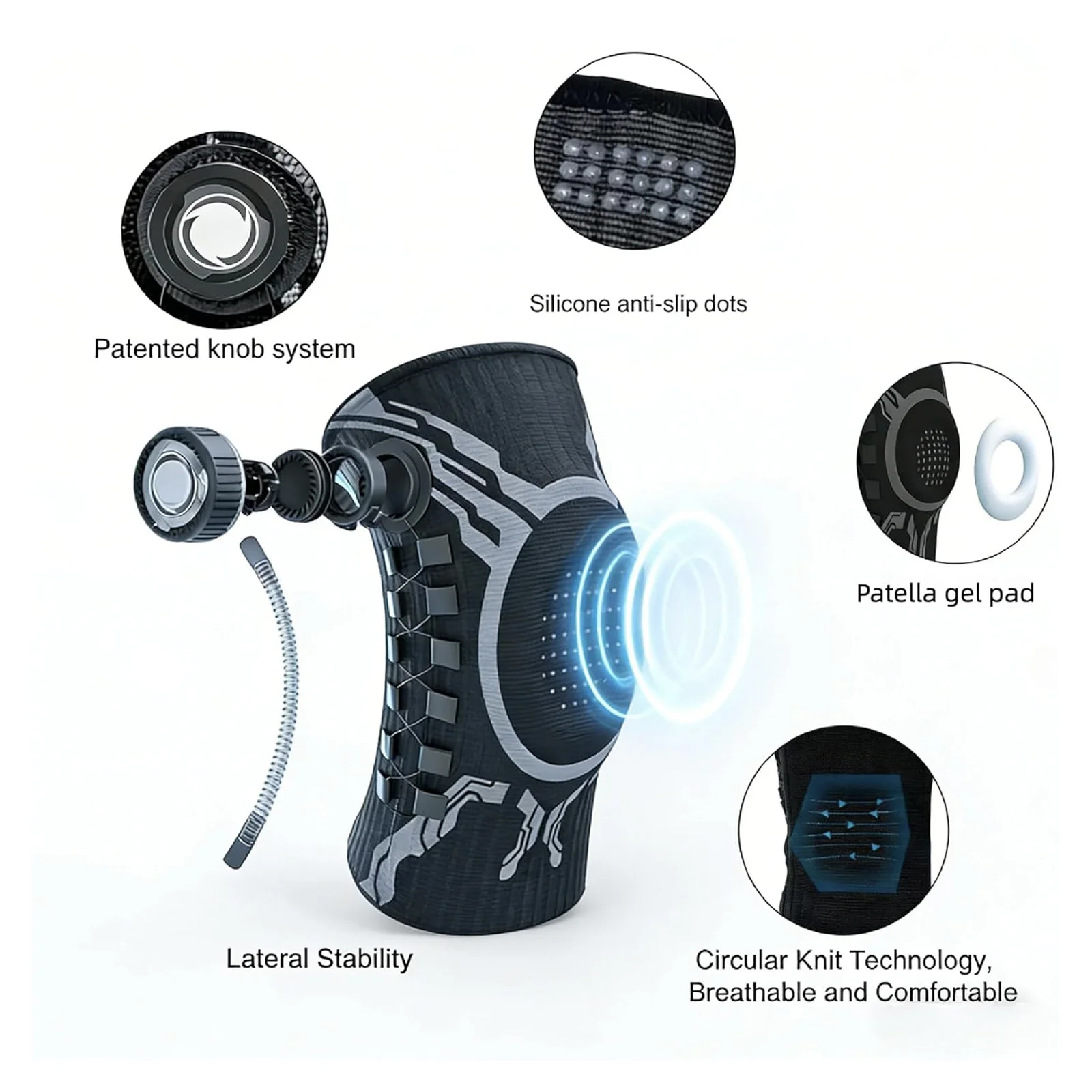 Rodillera Profesional Ajustabl - Knee Brace Badminton reseña y precio