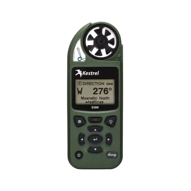 Kestrel 5500-0855LVOLV  Pocket Weather Meter with Link and Vane Mount (Olive)