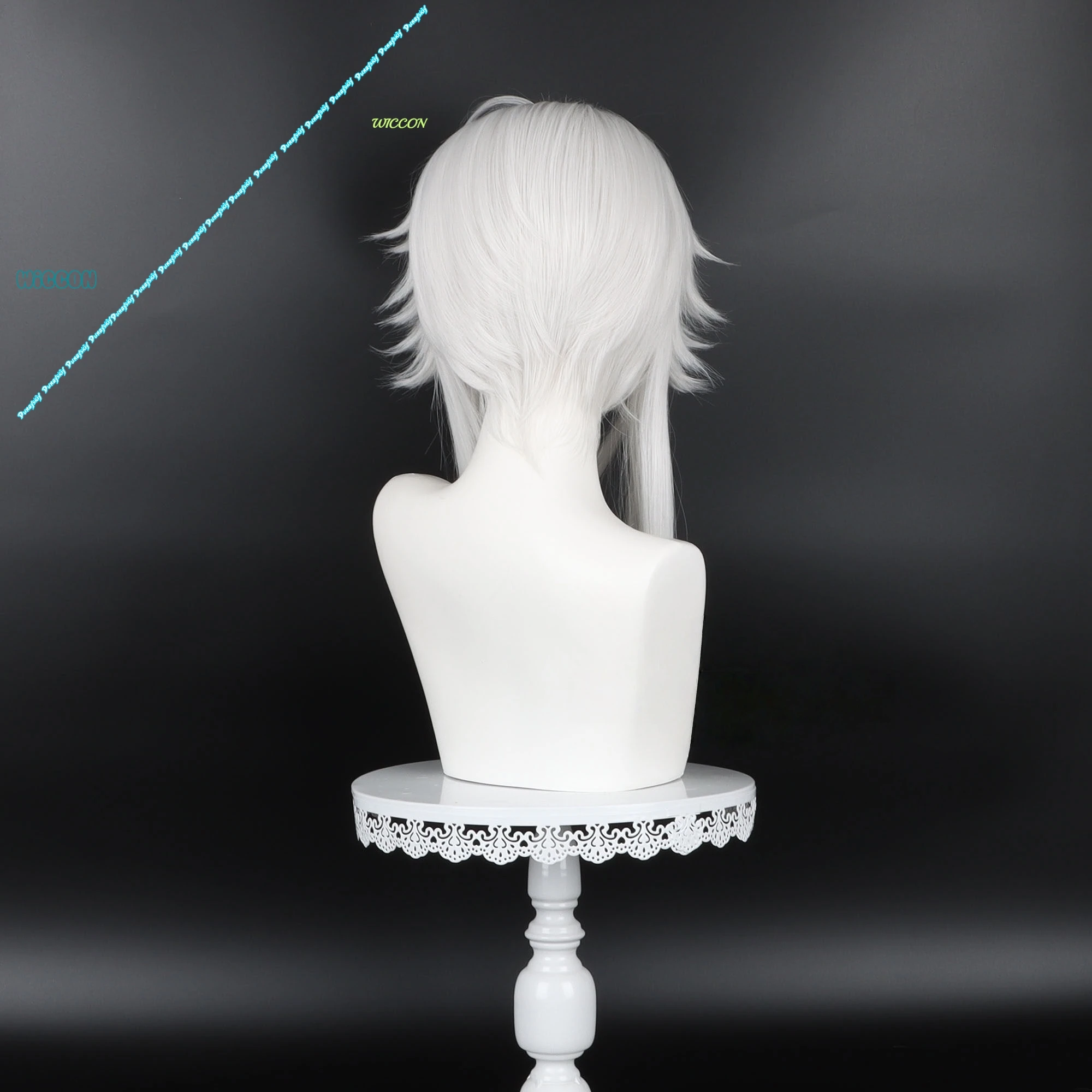 Perruque Courte Blanche Synthé - Cosplay Anime White Hair avis et prix