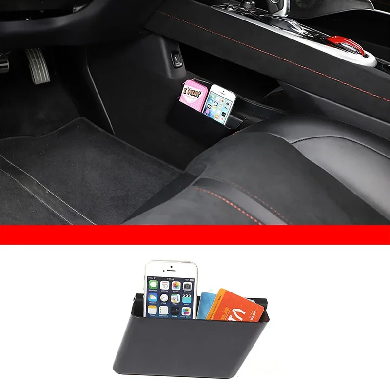

For Lotus EMIRA ABS Black Car Styling Car Central Control Storage Box Storage Box Sticker Car Interior Accessories 1Pcs